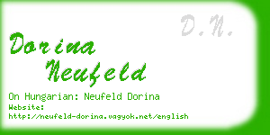 dorina neufeld business card